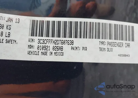 2013 Fiat 500 Abarth from USA, damaged, VIN 3C3CFFFH2DT607638